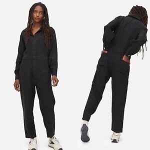 MATE the label | LINEN LONG SLEEVE JUMPSUIT